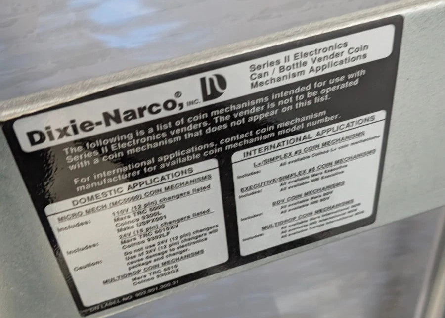 Dixie Narco 501E Soda Vending Machine