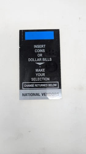 Crane National 145 146 snack machine bezel plate