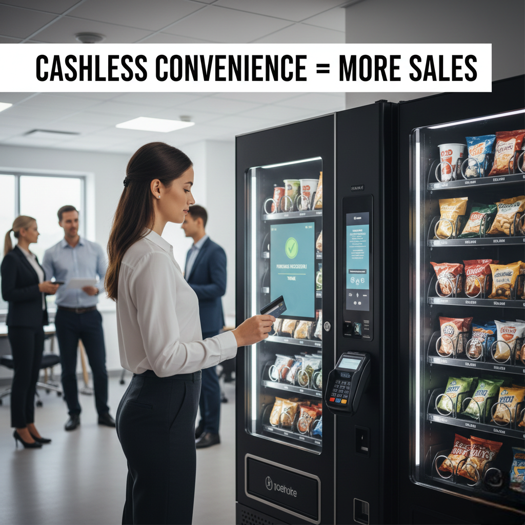 Cashless Vending Machines: Why Credit Card Readers Increase Sales