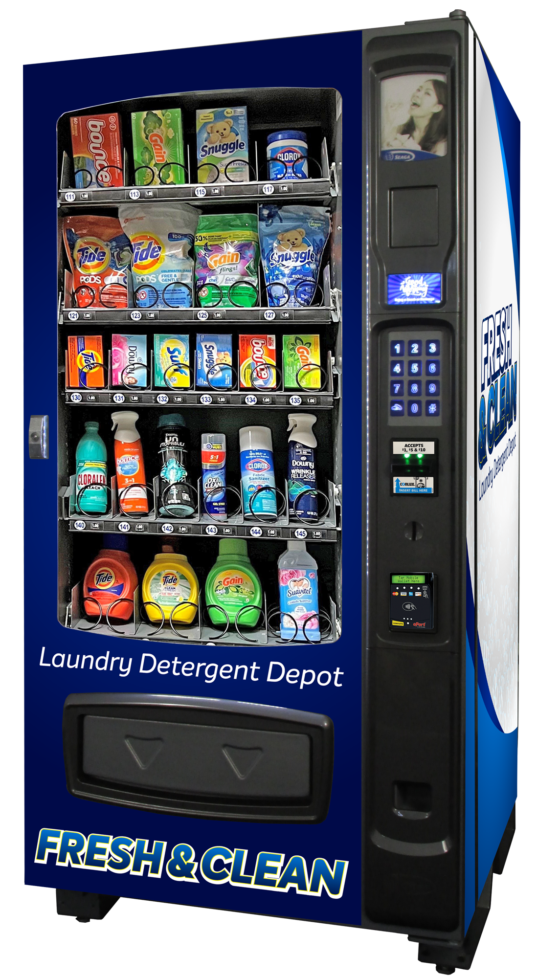 Seaga Envision 4-Wide Laundry