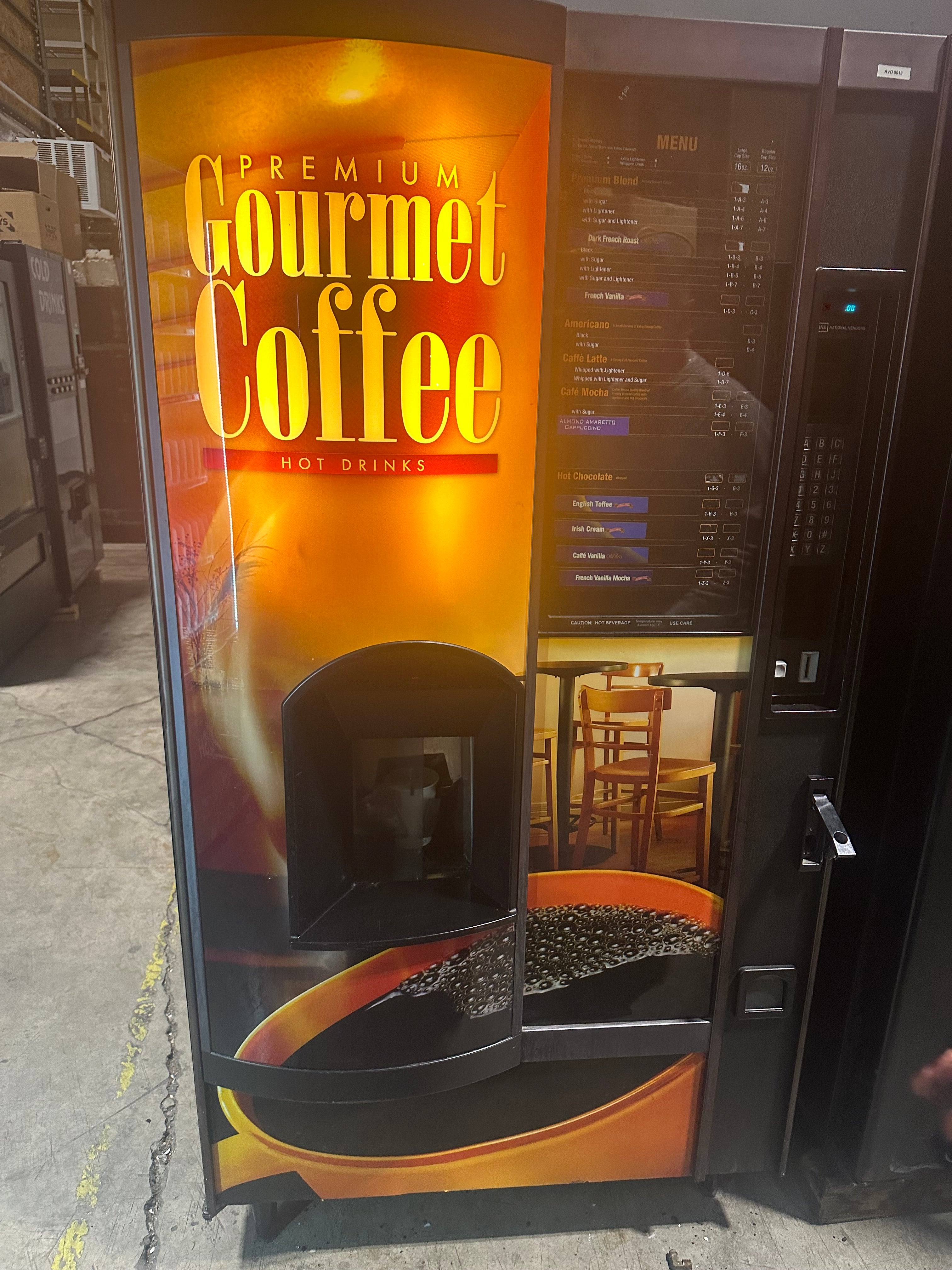 National 677D Coffee Vending Machine – Ace Vending Distribution LLC