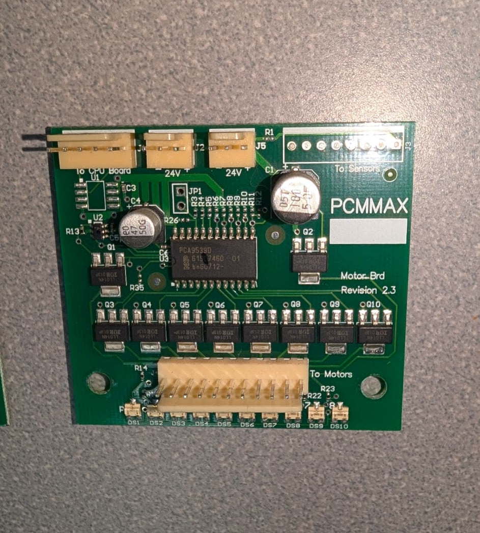 9 CHANNEL MOTOR CONTROL BOARD FOR SNACK MOTORS ON RS800, PC700, NV2020, FEH-B12