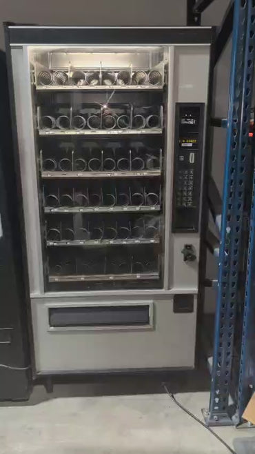 USI 3014A Glass-Front Snack Merchandiser — 4-Wide / 80-Selection Capacity