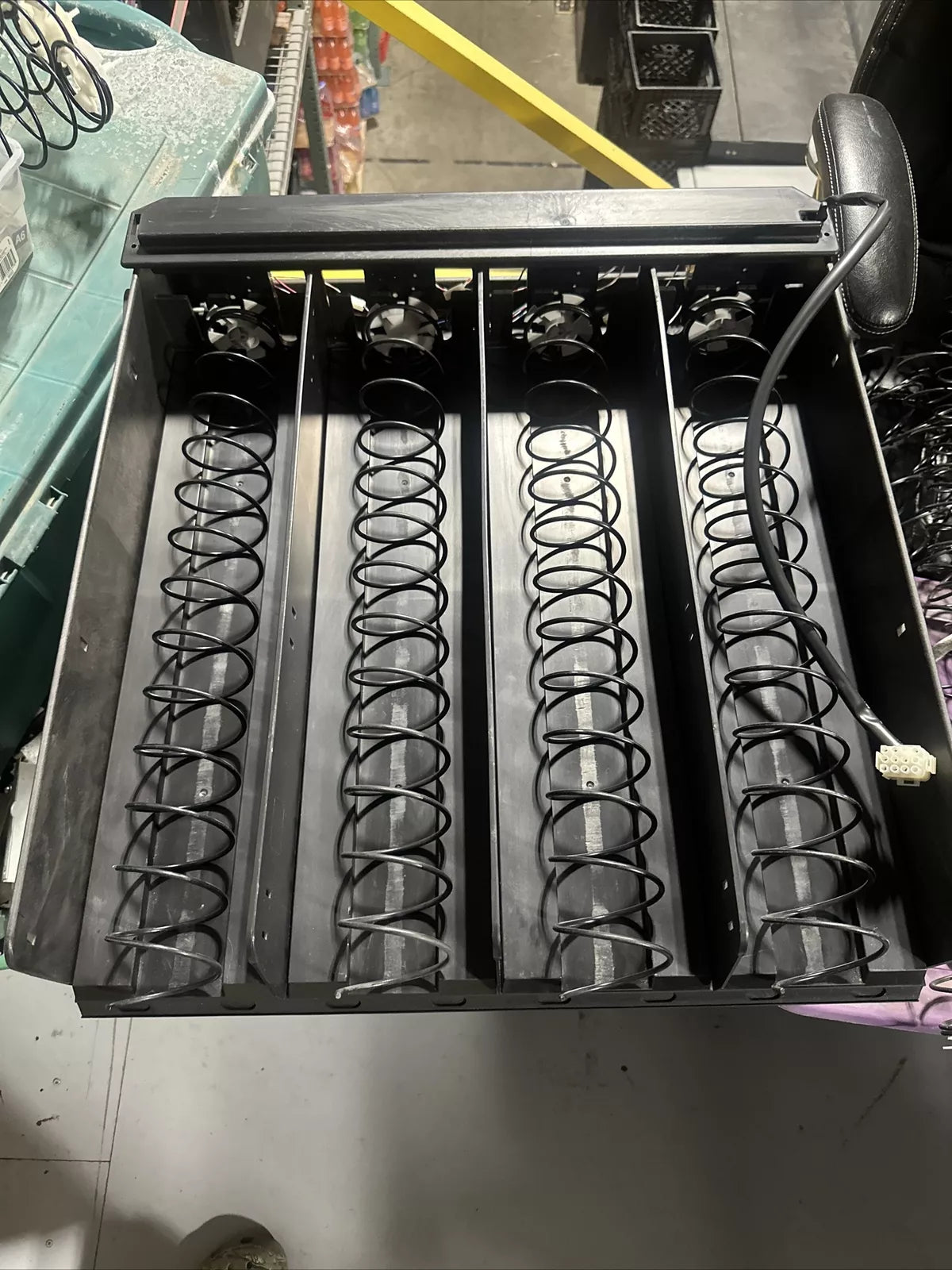 USI Vending Machine Shelf. 12 Count Snack Augers.