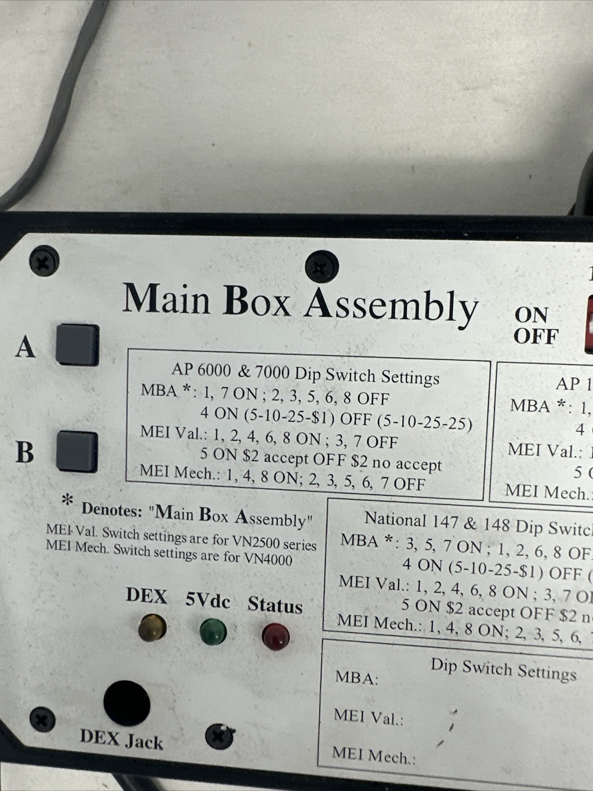 Vending Machine Conversion Kit Ap/national