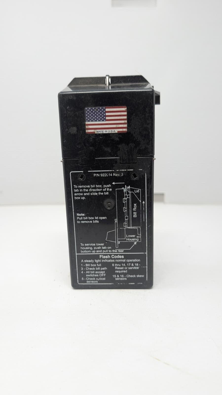 Coinco  Dollar Bill Acceptor Magazine Stacker Black Box