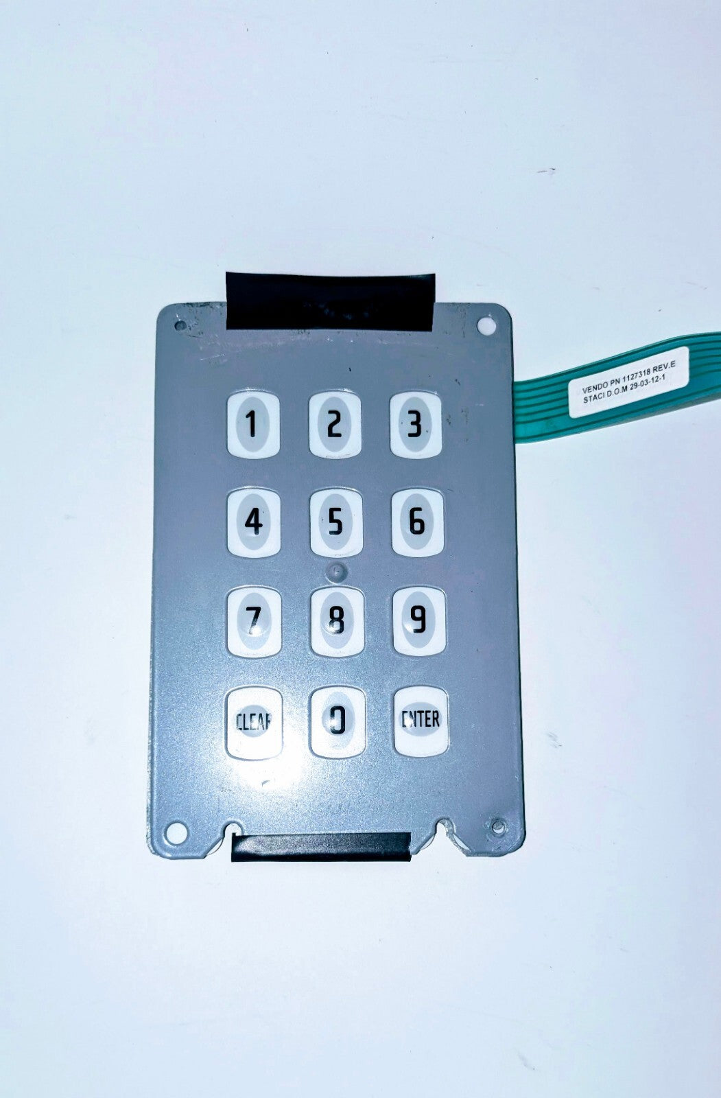 VENDO VUE 30 & 40 SODA VENDING MACHINE MEMBRANE SWITCH or KEY PAD (Part#1127318)