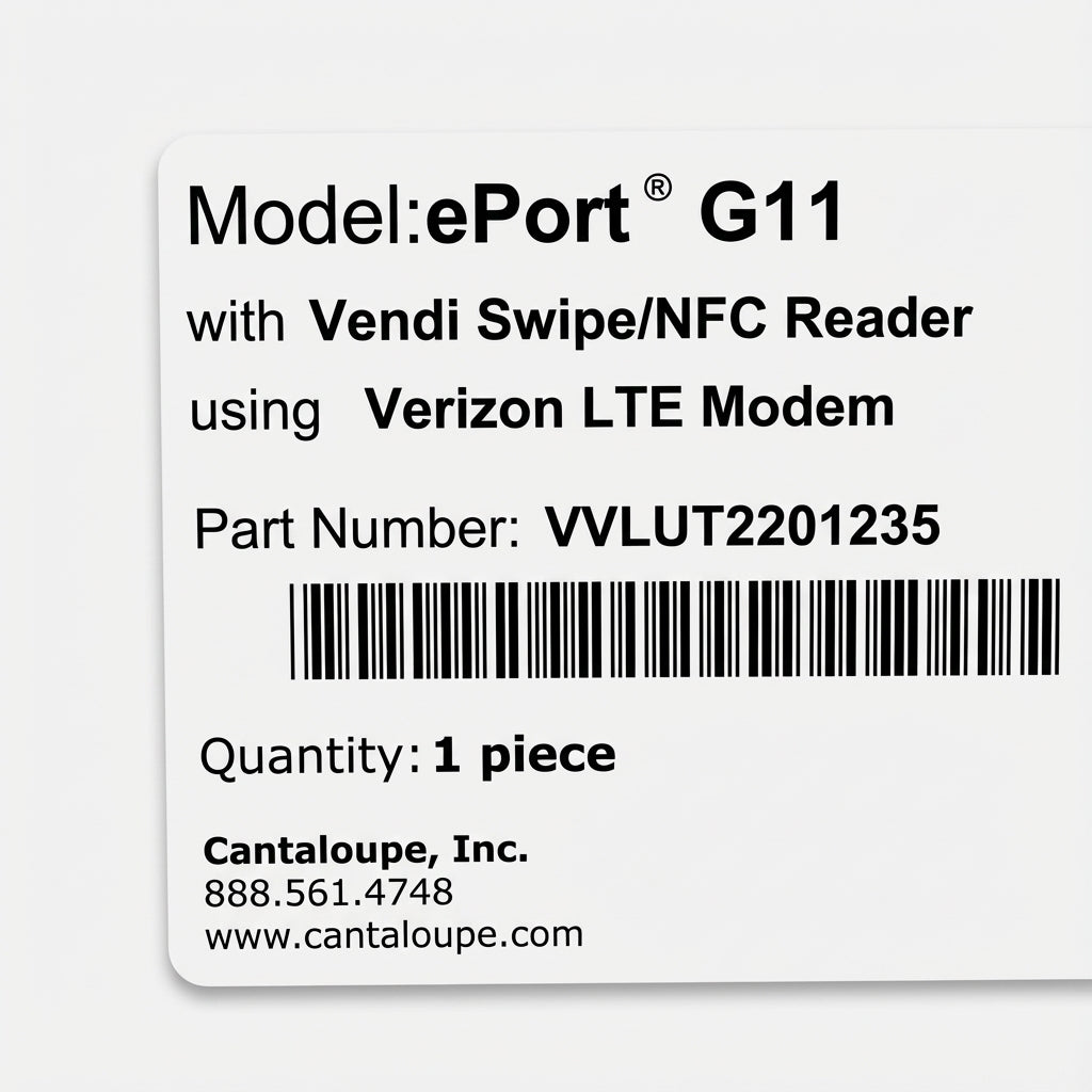 ePort® G11 Kit by Cantaloupe – Credit Card Reader with 4G/LTE Telemetry