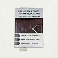 VE680A- LABELS, INSTRUCTION PLEXI "USE DOLLARS" FOR AP 7000